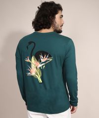 Camiseta-Flamingos-Manga-Longa-Gola-Careca-Verde-Escuro-9982297-Verde_Escuro_4