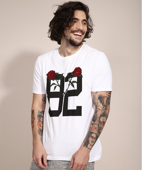 Camiseta---82--com-Bordado-Manga-Curta-Gola-Careca-Branca-9981874-Branco_1