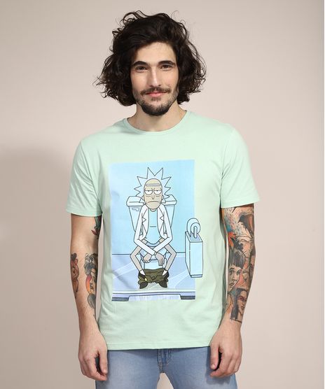 Camiseta-Ricky-and-Morty-Manga-Curta-Gola-Careca-Verde-Claro-9982921-Verde_Claro_1