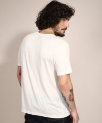 Camiseta-com-Linho--Life-On-Earth--Flocada-Manga-Curta-Gola-Careca-Off-White-9969439-Off_White_4