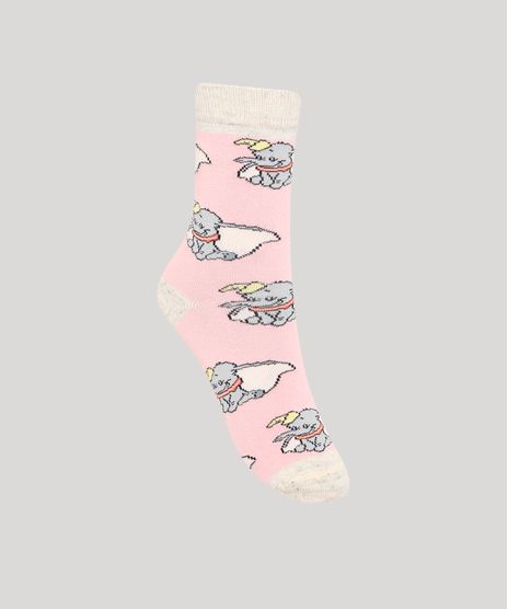 Meia-Feminina-Cano-Alto-Estampada-Dumbo-Rosa-9984666-Rosa_1