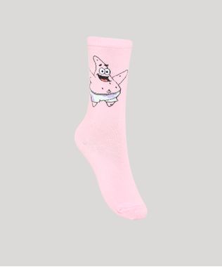 Meia-Feminina-Cano-Alto-Patrick-Estrela-Bob-Esponja-Rosa-9986918-Rosa_1