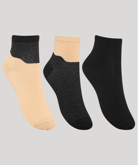Kit-de-3-Meias-Femininas-Cano-Medio-Contrastantes-Multicor-9983283-Multicor_1