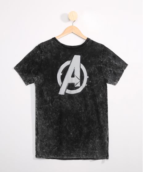 Camiseta-Juvenil-Manga-Curta-Os-Vingadores-Marmorizada-Preta-9979248-Preto_1