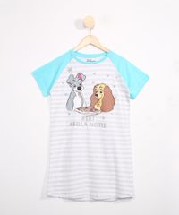 Camisola-Juvenil-Manga-Curta-Raglan-A-Dama-e-o-Vagabundo-Listrada-Off-White-9983523-Off_White_1