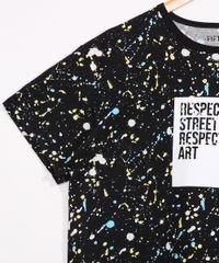 Camiseta-Juvenil-Manga-Curta-Estampada-de-Respingos-Preta-9983765-Preto_4