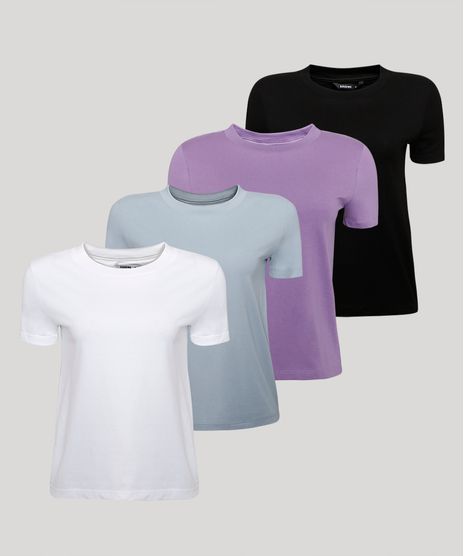 Kit-de-4-Camisetas-de-Algodao-Manga-Curta-Decote-Redondo-Multicor-9987035-Multicor_1
