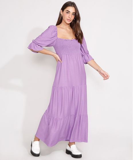Vestido-com-Recortes-e-Lastex-Longo-Manga-Bufante-Roxo-9986315-Roxo_1