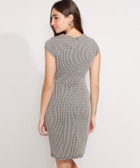 Vestido-Estampado-Pied-de-Poule-com-Recortes-e-Cinto-Curto-Manga-Curta-Preto-9976976-Preto_2