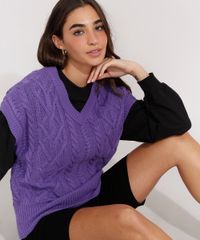 Colete-Amplo-de-Trico-Texturizado-Tranca-Decote-V-Roxo-9985151-Roxo_4