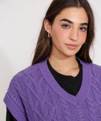 Colete-Amplo-de-Trico-Texturizado-Tranca-Decote-V-Roxo-9985151-Roxo_6
