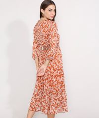 Vestido-Estampado-Floral-com-Lurex-e-Recortes-Midi-Manga-Bufante-Caramelo-9990774-Caramelo_2 Vestido-Estampado-Floral-com-Lurex-e-Recortes-Midi-Manga-Bufante-Caramelo-9990774-Caramelo_2