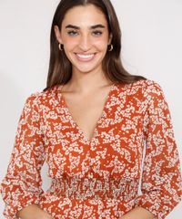 Vestido-Estampado-Floral-com-Lurex-e-Recortes-Midi-Manga-Bufante-Caramelo-9990774-Caramelo_5 Vestido-Estampado-Floral-com-Lurex-e-Recortes-Midi-Manga-Bufante-Caramelo-9990774-Caramelo_5