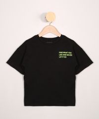Camiseta-Infantil--Let-It-Go--Manga-Curta-Gola-Careca-Preta-9977750-Preto_1