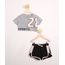 Conjunto-Infantil-de-Blusa-Manga-Curta-Cropped--Sports--Cinza-Mescla---Short-Running-Preto-9979205-Preto_1