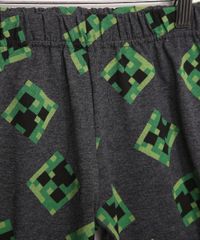 Pijama-Infantil-Minecraft-Manga-Curta-Cinza-Mescla-Escuro-9983177-Cinza_Mescla_Escuro_4