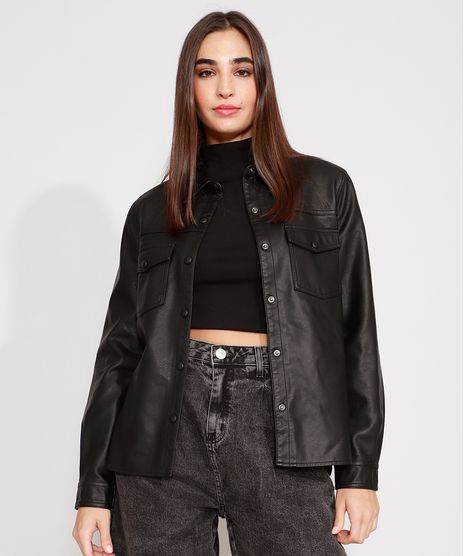 Jaqueta-Camisa-Longa-com-Bolsos-Manga-Longa-Preta-9967850-Preto_1