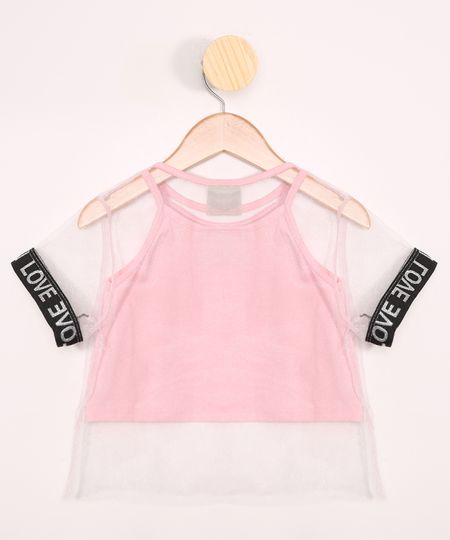 Blusa-Infantil-de-Tule-Manga-Curta-Decote-Redondo-Rosa-9985239-Rosa_1