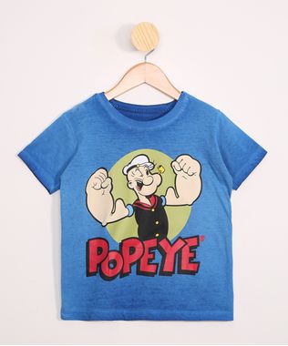 Camiseta-Infantil-Popeye-Manga-Curta-Gola-Careca-Azul-9978464-Azul_1