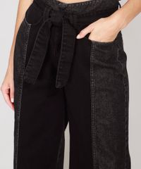 Calca-Wide-Cropped-Jeans-com-Recortes-e-Faixa-para-Amarrar-Cintura-Super-Alta-Preta-9988926-Preto_4 Calca-Wide-Cropped-Jeans-com-Recortes-e-Faixa-para-Amarrar-Cintura-Super-Alta-Preta-9988926-Preto_4