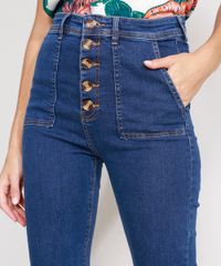 Calca-Super-Flare-Jeans-com-Botoes-Cintura-Super-Alta-Azul-Escuro-9989092-Azul_Escuro_4