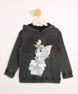 Blusa-Infantil-de-Moletom-Tom-e-Jerry-com-Capuz-Preta-9978225-Preto_1