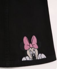 Salopete-Infantil-de-Sarja-Minnie-com-Bolsos-Preta-9978676-Preto_4