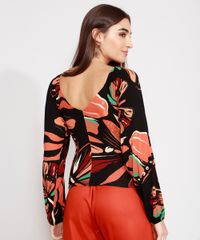 Blusa-Estampada-de-Borboletas-Manga-Bufante-Decote-V-Preta-9983243-Preto_2