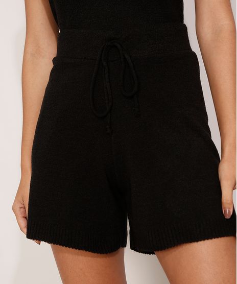 Bermuda-de-Trico-Basica-Cintura-Alta-Preto-9982221-Preto_1