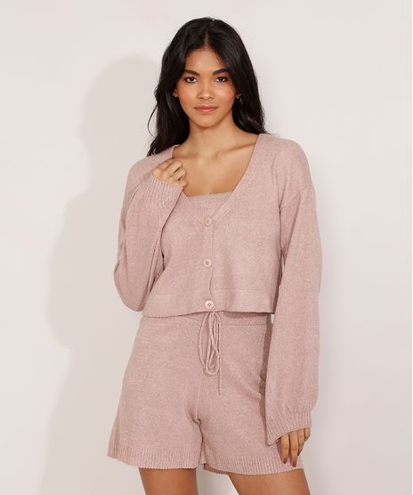 Cardigan-de-Trico-Basico-Rose-9982222-Rose_1