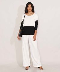 Blusa-Ampla-Basica-com-Recorte-Manga-7-8-Decote-Redondo-Off-White-9984839-Off_White_3