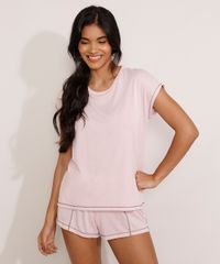 Pijama-com-Pespontos-Manga-Curta-Rosa-9982987-Rosa_1