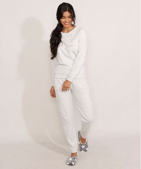 Pijama-de-Moletom--I-Decide-My-Vibe--Manga-Longa-Cinza-Mescla-9976895-Cinza_Mescla_1
