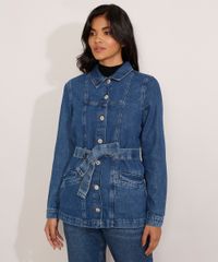 Jaqueta-Alongada-Jeans-com-Cinto-Azul-Escuro-9989498-Azul_Escuro_1