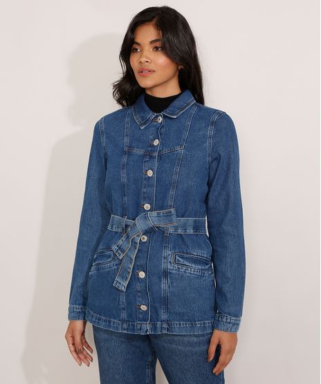 Jaqueta-Alongada-Jeans-com-Cinto-Azul-Escuro-9989498-Azul_Escuro_1