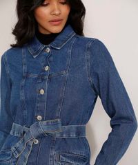 Jaqueta-Alongada-Jeans-com-Cinto-Azul-Escuro-9989498-Azul_Escuro_4
