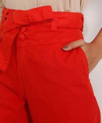 Calca-Clochard-de-Sarja-Cintura-Super-Alta-com-Cinto-Laranja-9988935-Laranja_4