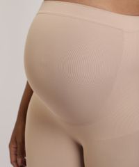 Bermuda-Feminina-Trifil-Gestante-em-Microfibra-Cintura-Alta-Sem-Costura-Bege-9954573-Bege_3