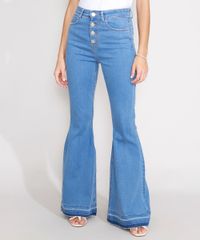 Calca-Super-Flare-Jeans-com-Botoes-Cintura-Super-Alta-Azul-Medio-9989088-Azul_Medio_1