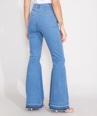 Calca-Super-Flare-Jeans-com-Botoes-Cintura-Super-Alta-Azul-Medio-9989088-Azul_Medio_2