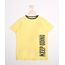 Camiseta-Juvenil--Keep-Going--Manga-Curta-Amarela-9983763-Amarelo_1