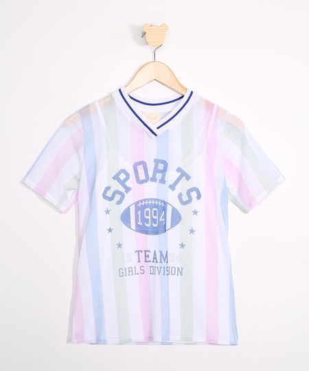 Blusa-Juvenil-de-Tule-Listrada-Manga-Curta-Decote-V-Off-White-9981925-Off_White_1
