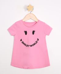 Blusa-Infantil-SmileyWorld-Manga-Curta-Rosa-9984262-Rosa_1