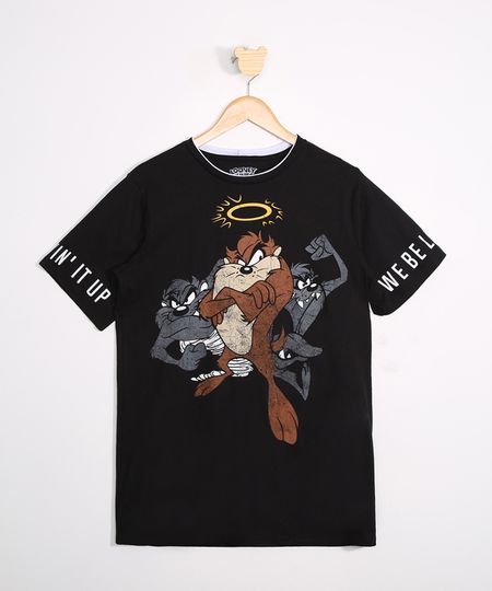 Camiseta-Juvenil-Ampla-Taz-Mania-Manga-Curta-Preta-9979955-Preto_1 Camiseta-Juvenil-Ampla-Taz-Mania-Manga-Curta-Preta-9979955-Preto_1