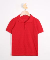Polo-de-Piquet-Infantil-Estampada-Mini-Print-Manga-Curta-Vermelha-9980483-Vermelho_1