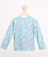 Blusa-de-Praia-Infantil-Ariel-Manga-Longa-com-Protecao-UV50--Verde-Agua-9981118-Verde_Agua_3