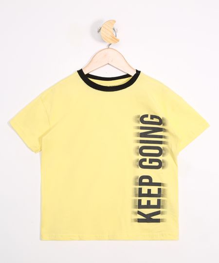 Camiseta-Infantil--Keep-Going--Manga-Curta-Amarela-9983757-Amarelo_1 Camiseta-Infantil--Keep-Going--Manga-Curta-Amarela-9983757-Amarelo_1