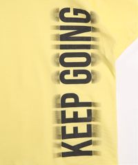 Camiseta-Infantil--Keep-Going--Manga-Curta-Amarela-9983757-Amarelo_2