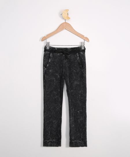 Calca-Infantil-de-Jeans-Moletom-Marmorizada-Preta-9979218-Preto_1 Calca-Infantil-de-Jeans-Moletom-Marmorizada-Preta-9979218-Preto_1