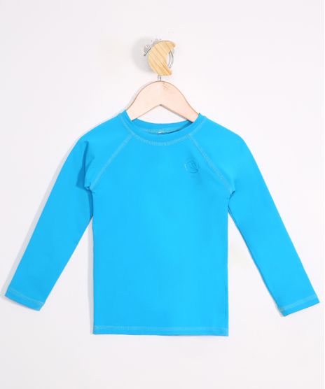 Blusa-de-Praia-Infantil-Manga-Longa-com-Protecao-UV50--Azul-9981094-Azul_1